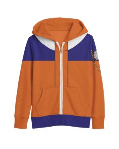 NARUTO - Classic Uzumaki Naruto Youth  Cosplay Zip Up Hoodie PPK (S-1,M-1,L-1,XL-1)