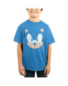 SEGA - SONIC FACE ON  SAPPHIRE SHIRT 