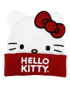 Hello Kitty Big Face Bow Beanie