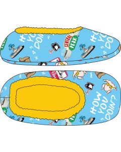 FRIENDS - How You Doing ?Padded Cozy AOP Slipper Socks Yellow Blue PPK (S-1,M-1,L-1)
