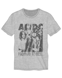 ACDC - Highway To Hell Americana Men’s Grey Heather Tee PPK (S-1,M-2,L-2,XL-2,XXL-1)