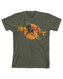 Star Wars Boba Fett Chibi Kids Green T-Shirt