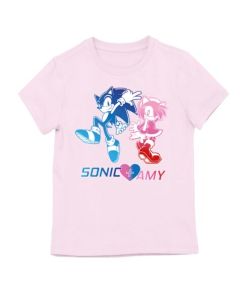 SEGA -Sonic the Hedgehog Amy + Sonic Youth Girls Tee 
