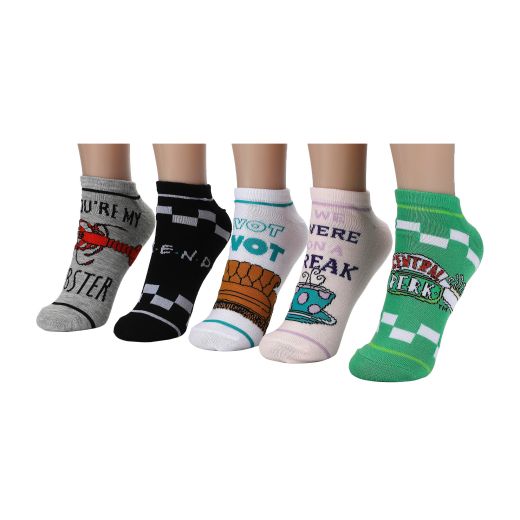 Friends TV Quotes Women’s 5-Pair Pack Ankle Socks