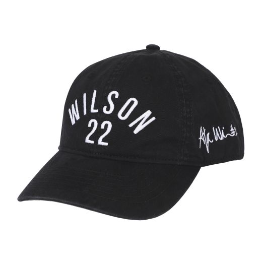 WNBPA - A'JA WILSON - Rainbow Text Embroidery on Adult Navy Unstructured Baseball Cap