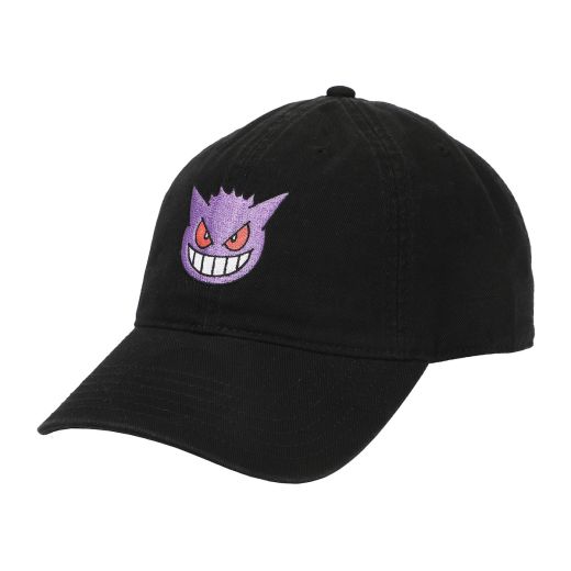 Pokemon Embroidered Gengar Adult Baseball Hat (One Size)