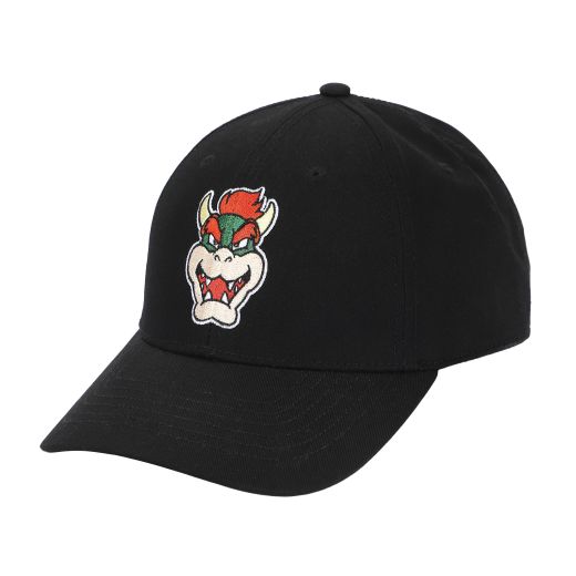 Super Mario Bros Bowser Black Structured Baseball Cap