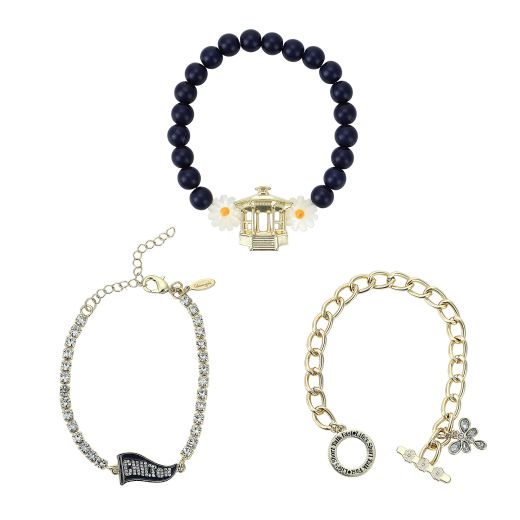 GILMORE GIRLS - 3 Pc Beads, Stones, Charms Bracelets