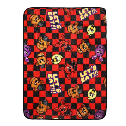 Five Nights at Freddy's Let's Eat Characters Throw Blanket