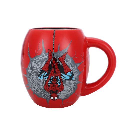 Spider-Man Classic 18 oz Ceramic Oval Mug for Hot & Cold Drinks