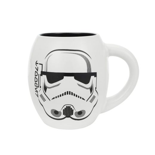 Star Wars Stormtrooper 18 oz Ceramic Oval Mug for Hot & Cold Drinks