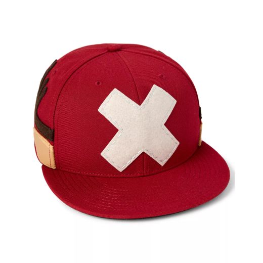 One Piece Tony Chopper Cosplay Adult Flat Bill Red Snapback Hat