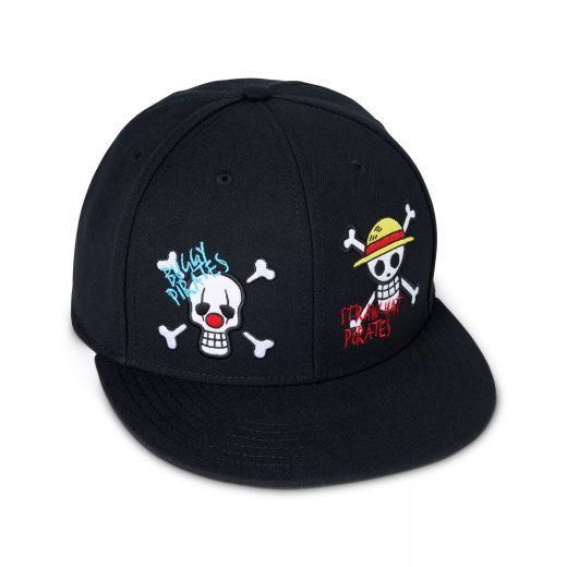 One Piece Live Action Buggy and Straw Hat Pirates Snapback Hat