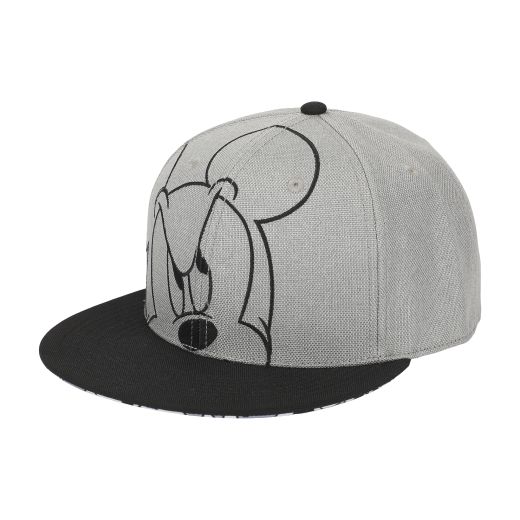 Mickey Peekaboo Embroidery And Sublimation Heather Gray Cotton B15 Snapback