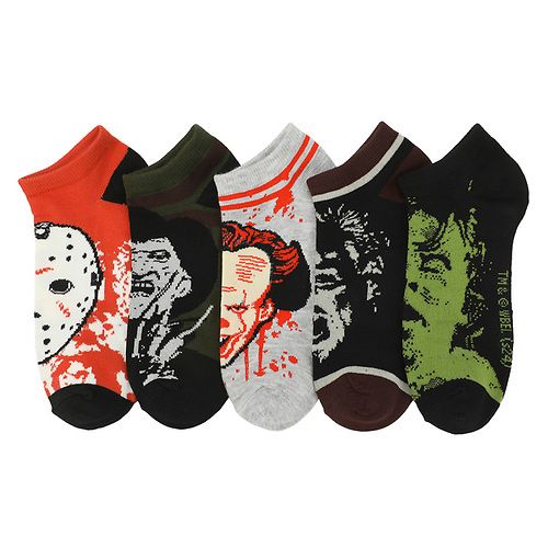 Jason, Freddy, IT, Lost Boys and The Exrocist Ankle Pack 9-11 OSFM WOMENS