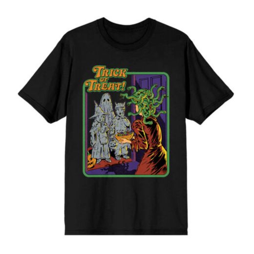 Steven Rhodes Trick Or Treat Black T-Shirt