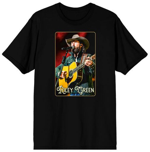RILEY GREEN - Concert Photo Adult Black Tee S/P