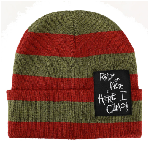 NIGHTMARE ON ELM STREET -Freddy Kruger Stripped Beanie