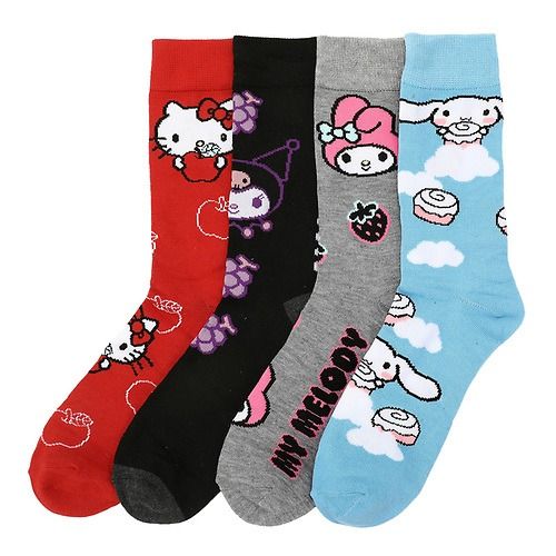 HELLO KITTY - riends mixed character art on Casual Crews 10-13 OSFM MENS