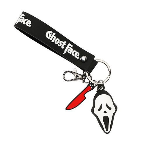 GHOSTFACE -Molded with Knife Icon Charm and Rubber Strap OSFA
