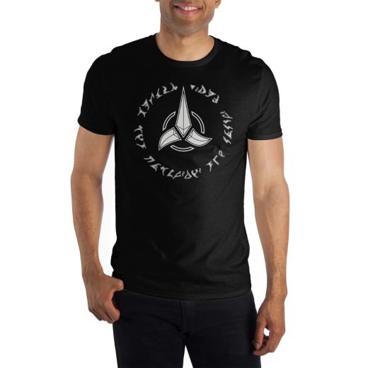 STAR TREK -  KLINGON REVENGE PHRASE MEN'S BLACK TEE
