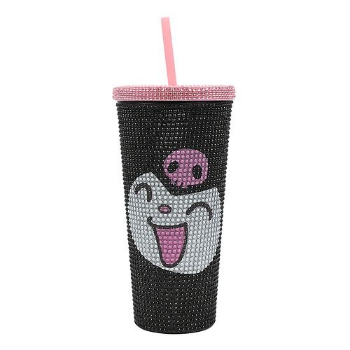 Kuromi – 16 Oz Cup With Rhinestones & Straw