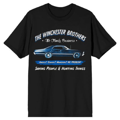 Supernatural Winchester Brothers Black T-Shirt