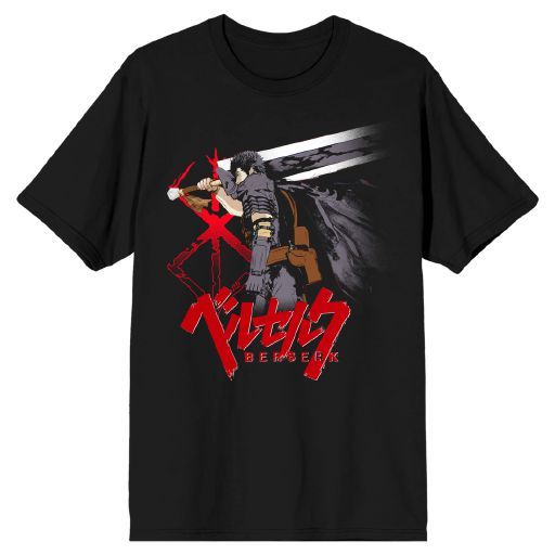 BERSERK - Big Sword on Shoulder Adult Black Tee 