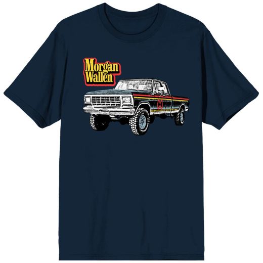 Morgan Wallen Pick-Up Truck Dark Blue T-Shirt
