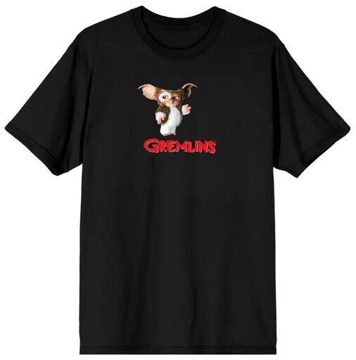 GREMLINS - Gizmo and Icon Adult Black Tee