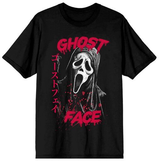 GHOSTFACE - Kanji Text Adult Black Tee