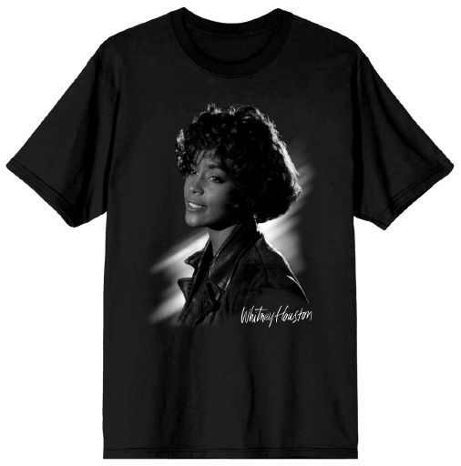 WHITNEY HOUSTON - Just Whitney Mens Black Tee