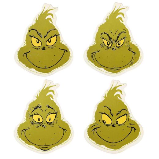 DR SEUSS - THE GRINCH - Figural Coaster Set of 4