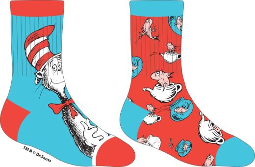 THE CAT IN THE HAT - 2 PACK CREW SOCK YOUTH SET