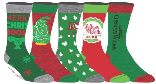 Christmas Vacation Themed Socks 5 Pack