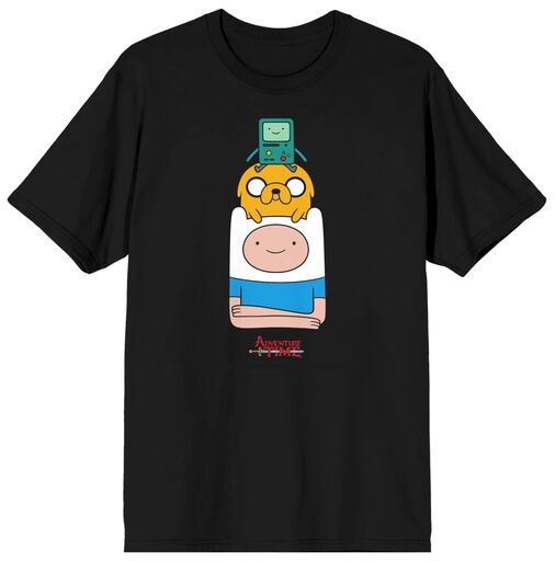 ADVENTURE TIME - Group Shot Mens Black Tee