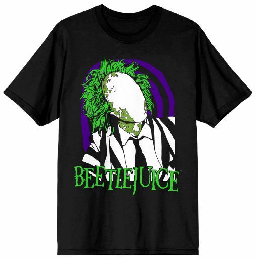 BEETLEJUICE - Moldy Beetlejuice Adult Black Tee