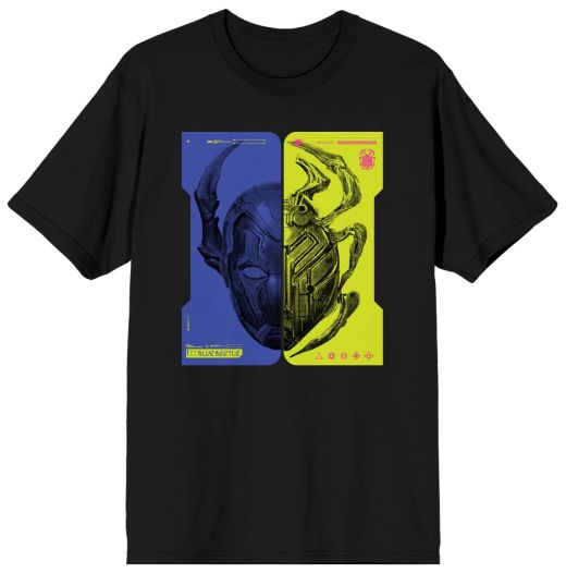 DC Comics Blue Beetle Box Art Black T-Shirt