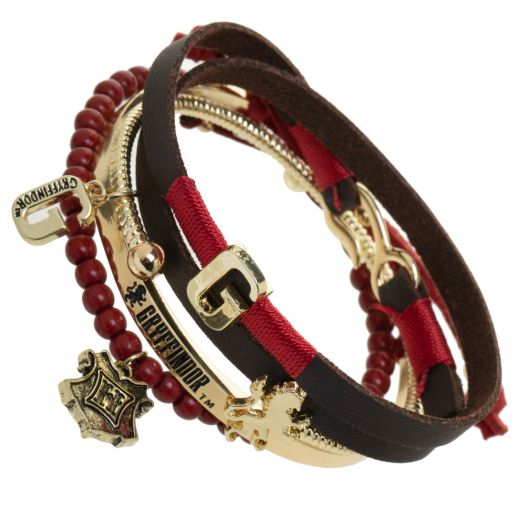 Harry Potter Gryffindor Themed 4 Pack Bracelet Set