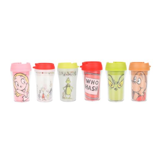 THE GRINCH - 6 PACK TUMBLERS W/LIDS