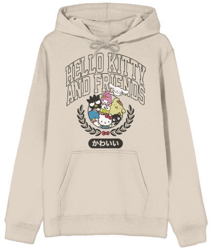 HELLO KITTY & FRIENDS -  SANRIO COLLEGIATE CHARACTERS HOODIE 6PPK (S-1,M-2,L-2,XL-1)