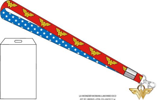 DC COMICS - WONDER WOMAN - Lanyard with Metal Charm