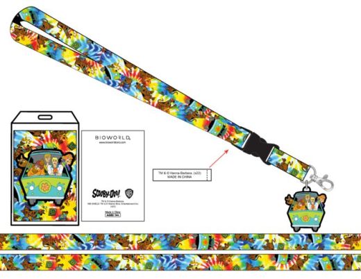 SCOOBY DOO - Tie Die Ptrn Van Charm Lanyard