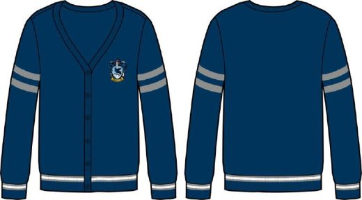 HARRY POTTER - RAVENCLAW CREST JUNIOR BUTTON UP CARDIGAN PPK (S-1,M-2,L-2,XL-2, XXL-1)