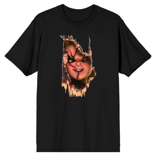 CHUCKY - Heres Chucky Mens Black Tee