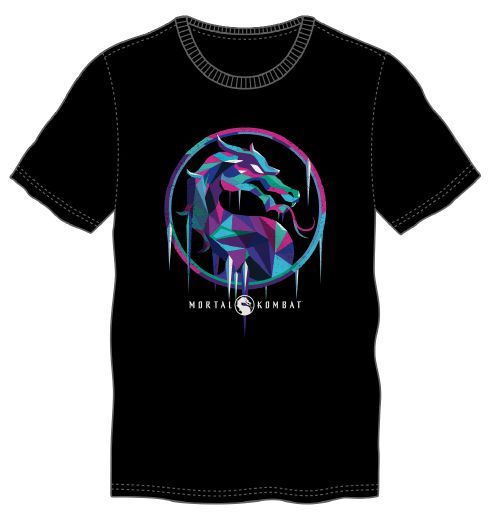 Mortal Kombat -Subzero Logo Black Men's Tshirt PPK (S-1, M-2, L-2, XL-2,XXL-1)