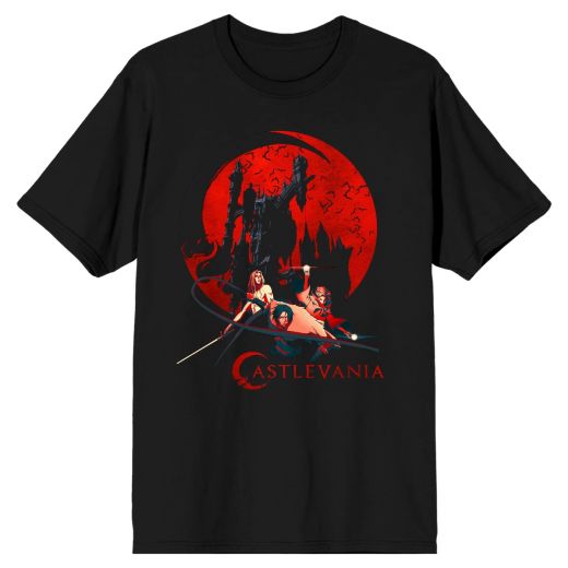 Castlevania Alucard Trevor & Sypha Black T-Shirt