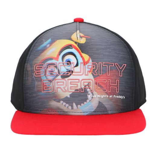 FIVE NIGHTS AT FREDDY'S -  Youth Security Breach Flat Brimmed Snapback