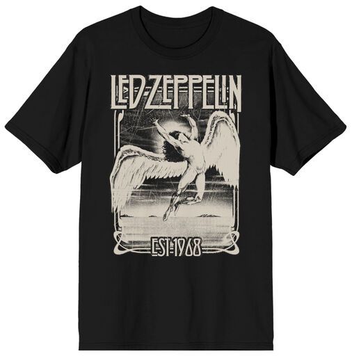 LED ZEPPLIN - Icarus Falling Mens Black Tee