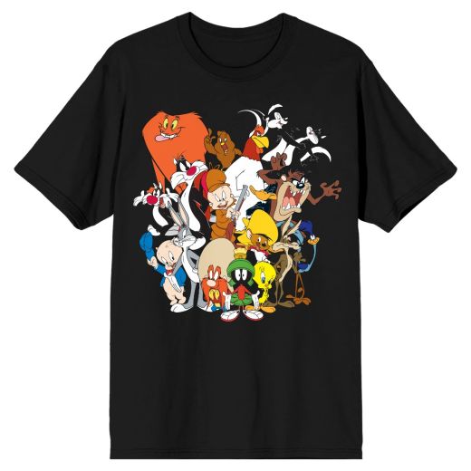 Looney Tunes All Character Black T-Shirt